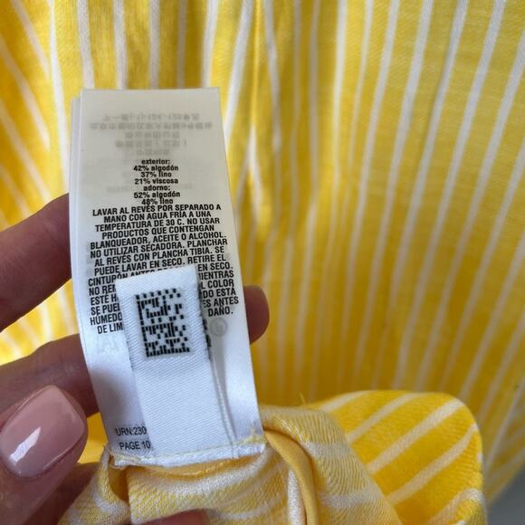 Ted Baker yellow stripe summer sundress dress 2 NEW - Picture 11 of 11
